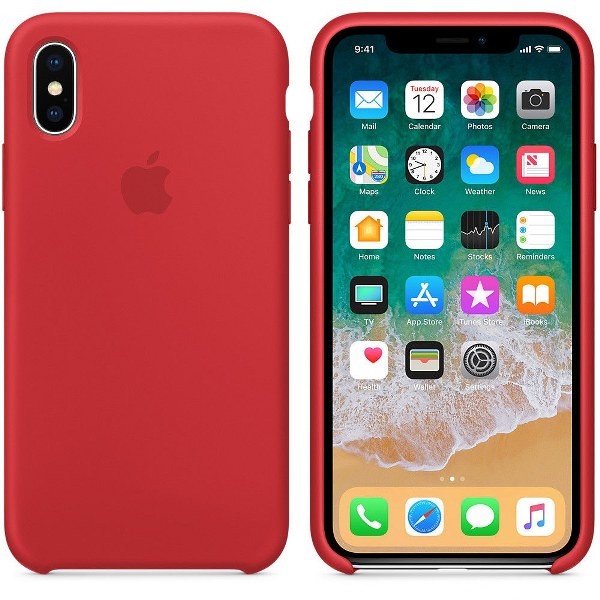 iPhone XS Max Silikon Case Rot