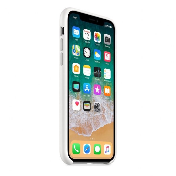 iPhone XS Silikon Case Weiss