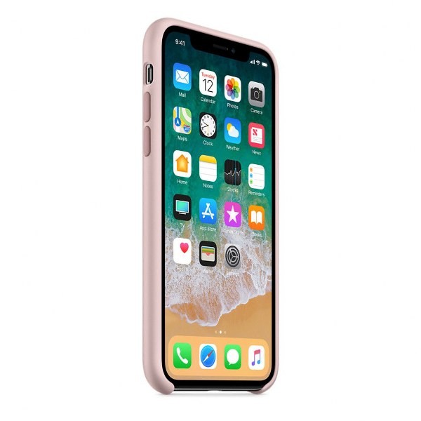 iPhone XS Silikon Case Pink Sand