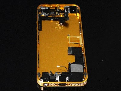 iPhone 5S Backcover Middle Frame Akkudeckel Bling Gold
