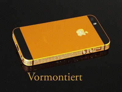 iPhone 5S Backcover Middle Frame Akkudeckel Bling Gold