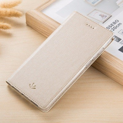 Huawei Mate 20 Pro Vili Leder Hülle Etui Champagne