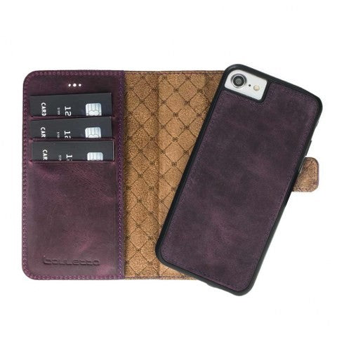 Bouletta Echt Leder Magic Wallet iPhone 7/8 Lila