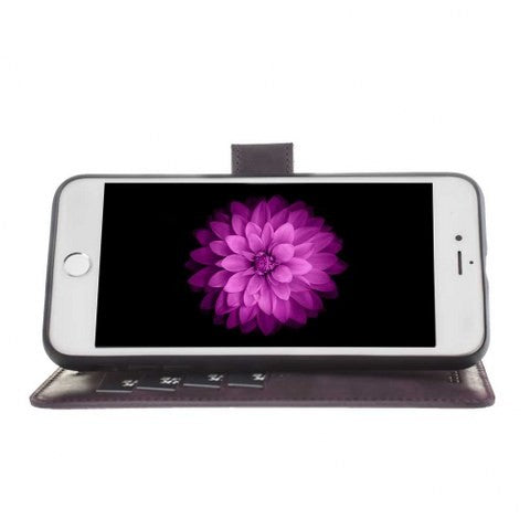 Bouletta Echt Leder Magic Wallet iPhone 7/8 Lila