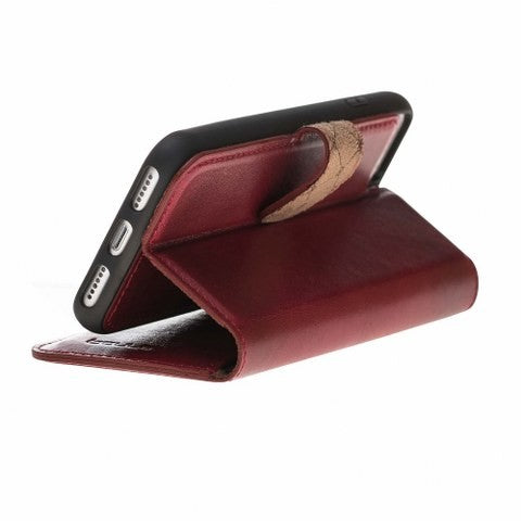 Bouletta Echt Leder Magic Wallet iPhone 7/8 Weinrot