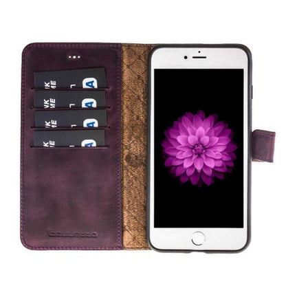 Bouletta Echt Leder Magic Wallet iPhone 7/8 Plus Lila