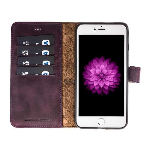 Bouletta Echt Leder Magic Wallet iPhone 7/8 Plus Lila