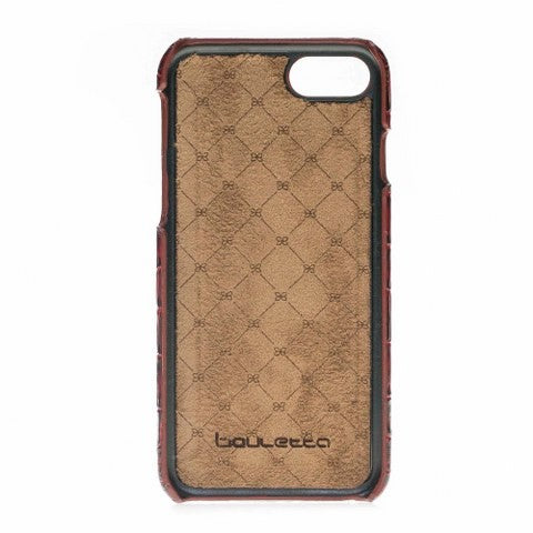 Bouletta Echt Leder Case iPhone 7/8 Ultimate Jacket Croco Rot