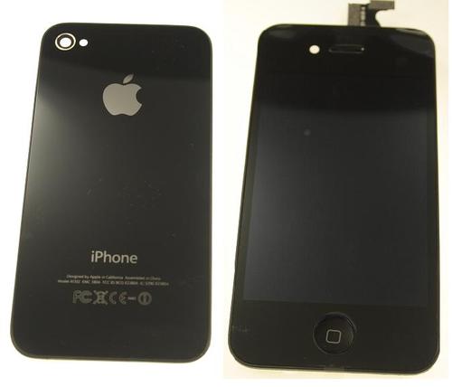 iPhone 4S Umbau Komplett Set / Reparatur Set in Schwarz