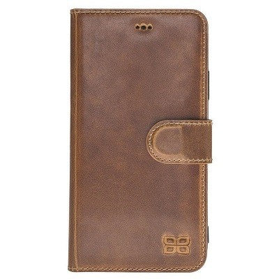 Bouletta Echt Leder Iphone XR Book Wallet Braun