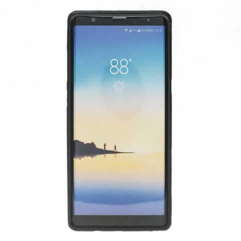 Samsung Note 8 Bouletta Echt Leder Ultra Cover CC Schwarz
