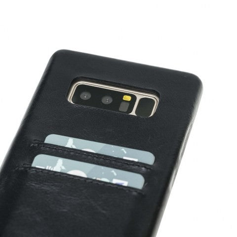 Samsung Note 8 Bouletta Echt Leder Ultra Cover CC Schwarz