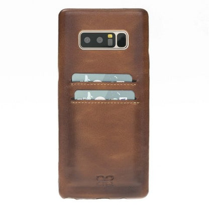 Samsung Note 8 Bouletta Echt Leder Ultra Cover CC Braun