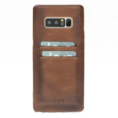 Samsung Note 8 Bouletta Echt Leder Ultra Cover CC Braun