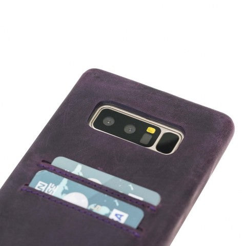 Samsung Note 8 Bouletta Echt Leder Ultra Cover CC Lila