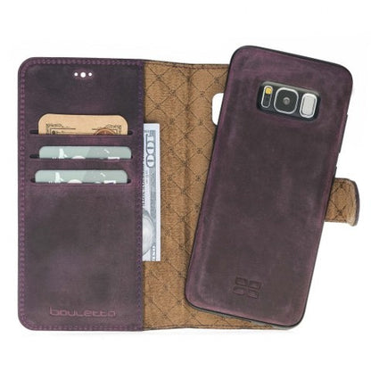 Samsung Galaxy S8 Bouletta Echt Leder Magic Wallet Lila