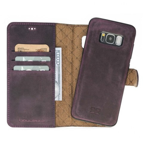 Samsung Galaxy S8 Bouletta Echt Leder Magic Wallet Lila