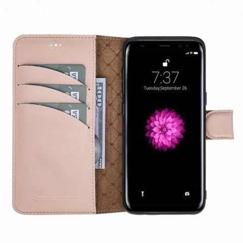 Samsung Galaxy S8 Bouletta Echt Leder Magic Wallet Nude