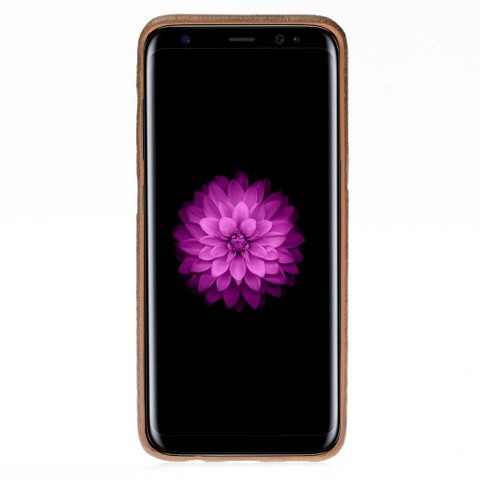 Samsung Galaxy S8 Bouletta Echt Leder Ultra Cover CC Braun