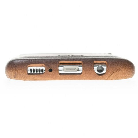 Samsung Galaxy S8 Bouletta Echt Leder Ultra Cover CC Braun