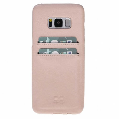 Samsung Galaxy S8 Bouletta Echt Leder Ultra Cover CC Nude