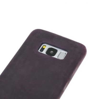Samsung Galaxy S8 Bouletta Echt Leder Ultra Cover Lila