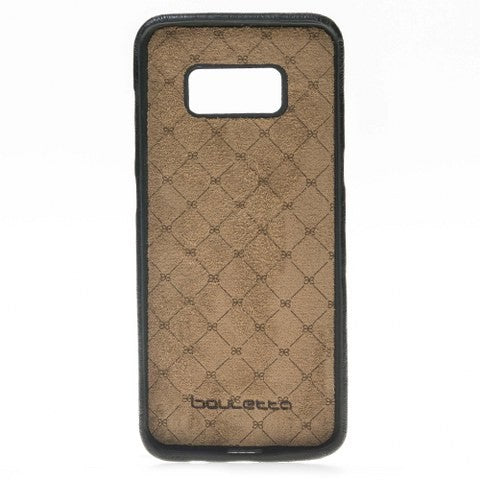 Samsung Galaxy S8 Bouletta Echt Leder Ultra Cover Schwarz
