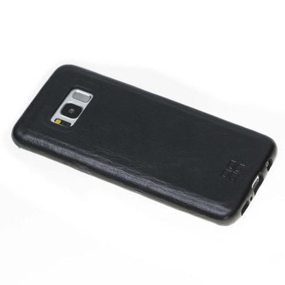 Samsung Galaxy S8 Bouletta Echt Leder Ultra Cover Schwarz