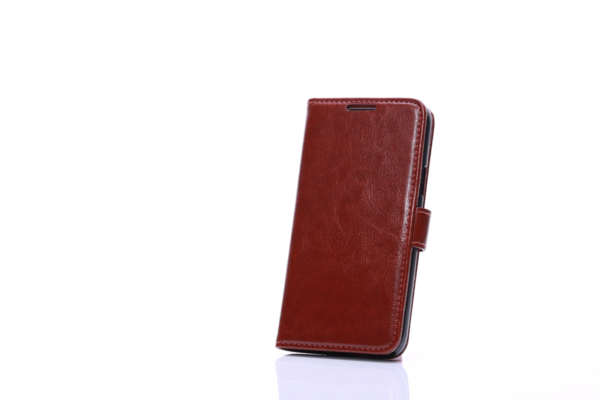 Leder Kreditkarte Etui Galaxy S5 Mini Braun