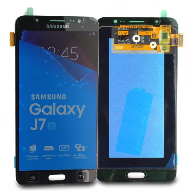 Samsung Galaxy J7 2016 LCD Display Schwarz
