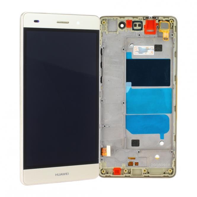 Huawei P8 Lite LCD Display Gold mit Displayrahmen