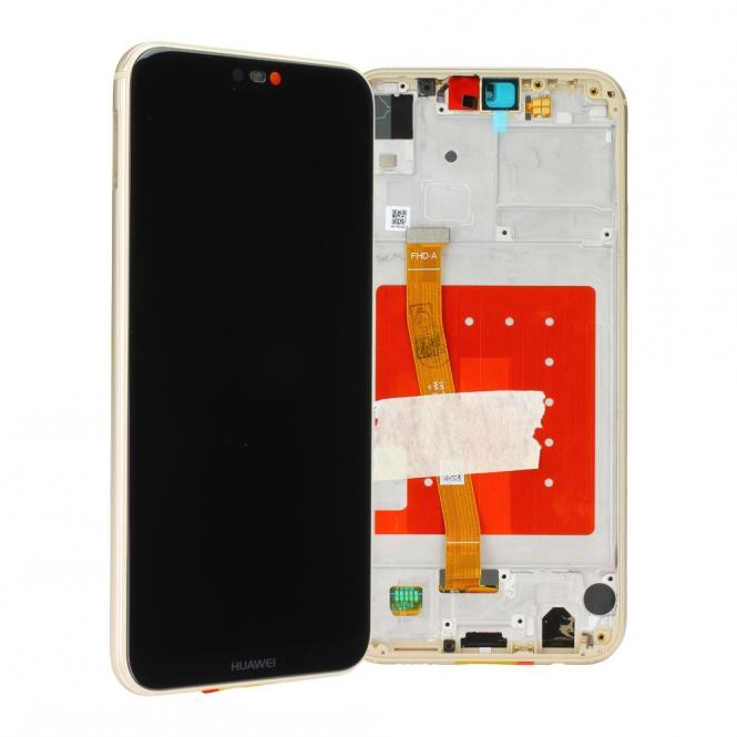 Huawei P20 lite LCD Einheit mit Displayrahmen Gold
