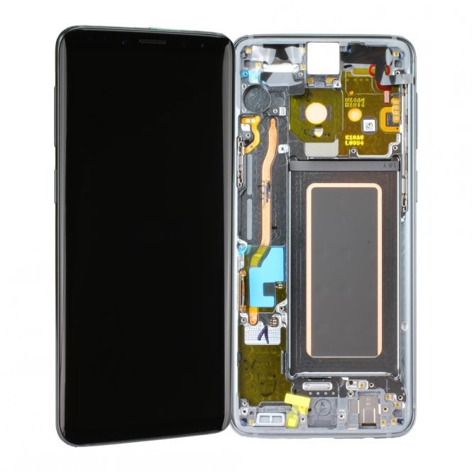 Samsung Galaxy S9 Komplett LCD + Frontcover, Titanium Grau