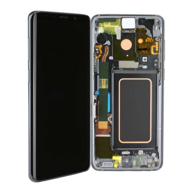Samsung Galaxy S9 Plus Komplett LCD + Frontcover, Grau