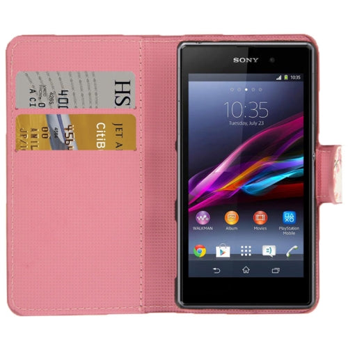 Sony Xperia Z1 Compact Leder Kreditkarte Etui Frühling