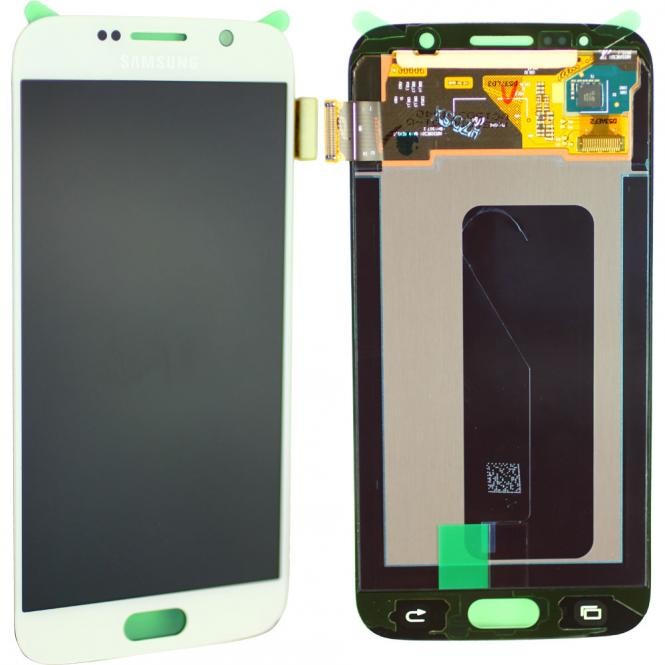Samsung Galaxy S6 Komplett LCD Frontcover, Weiss