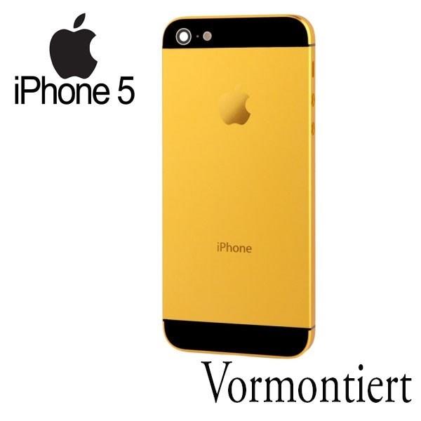 iPhone 5 Alu Backcover Rückseite Gold