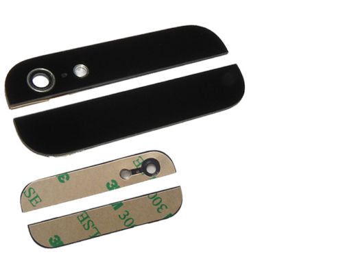 iphone 5 back rückglas Oben Unten schwarz Glas ink Klebepads