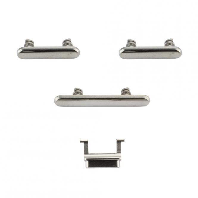 Tasten Set (Sidekey) 4 Teile kompatibel mit iPhone X, Weiss