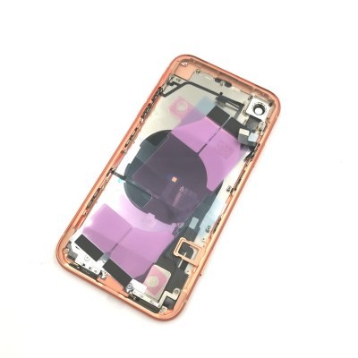 iPhone XR Backcover Gehäuse Rahmen mit Tasten Vormontiert Orange