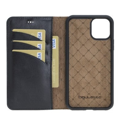 Bouletta Echt Leder Magic Wallet iPhone 11 Schwarz