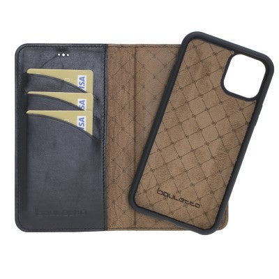 Bouletta Echt Leder Magic Wallet iPhone 11 Schwarz