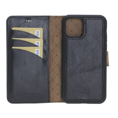 Bouletta Echt Leder Magic Wallet iPhone 11 Schwarz