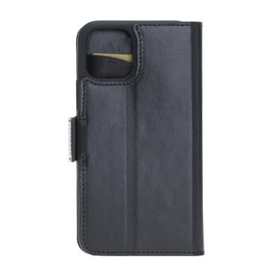 Bouletta Echt Leder iPhone 11 Book Wallet Schwarz