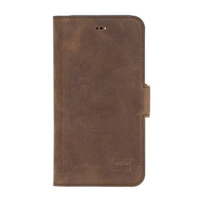Bouletta Echt Leder iPhone 11 Book Wallet Antik Braun
