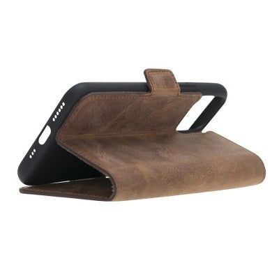Bouletta Echt Leder iPhone 11 Book Wallet Antik Braun
