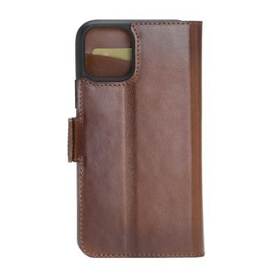 Bouletta Echt Leder iPhone 11 Book Wallet Braun