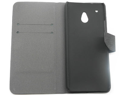 Schwarz Leder Kreditkarte HTC One Mini M4