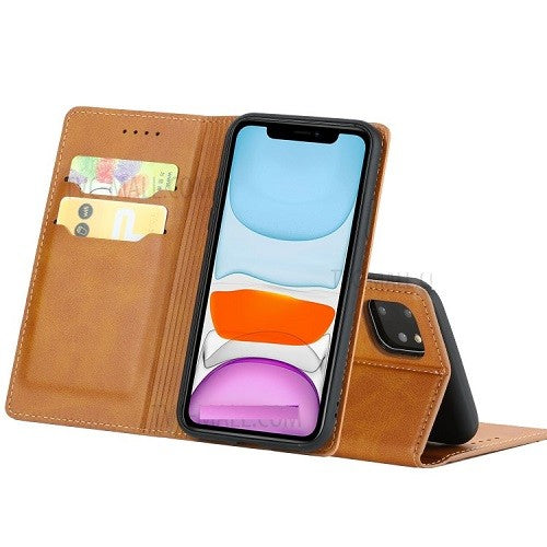 Magnetverschluss Kartenhalter Leder-Telefonkasten Für Apple