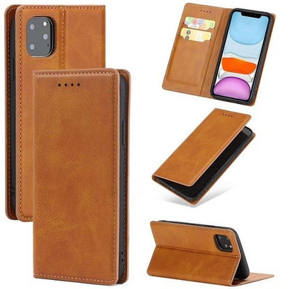 Magnetverschluss Kartenhalter Leder-Telefonkasten Für Apple